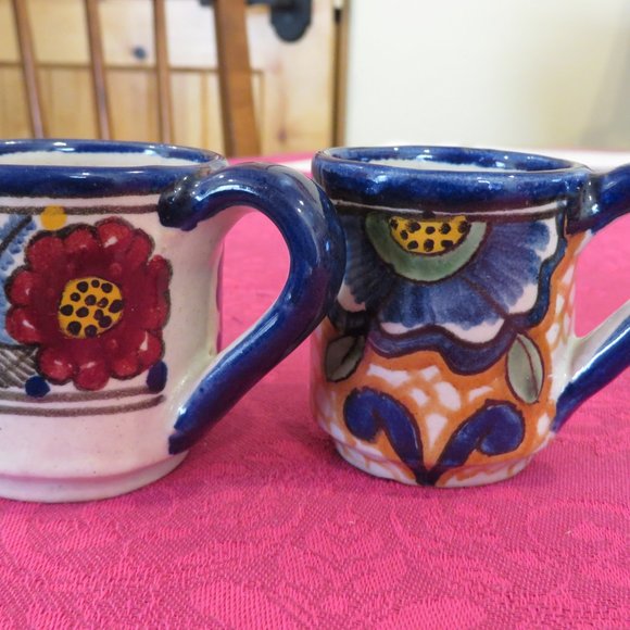 Set of 6 different Talavera Tequila/mezcal/espresso/chocolate cups - Picture 7 of 8